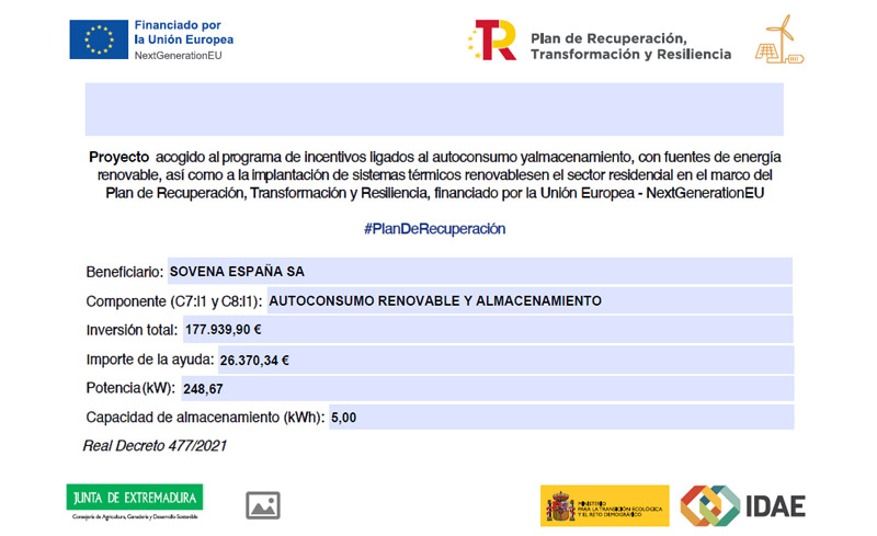Sovena España - NextGenerationEU